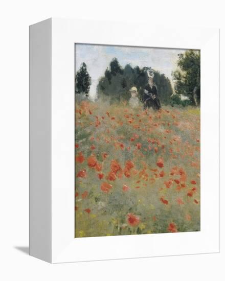 Wild Poppies-Claude Monet-Framed Stretched Canvas