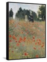 Wild Poppies-Claude Monet-Framed Stretched Canvas