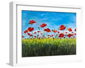 Wild Poppies-Julie DeRice-Framed Art Print