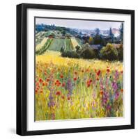 Wild Poppy View-Malva-Framed Giclee Print