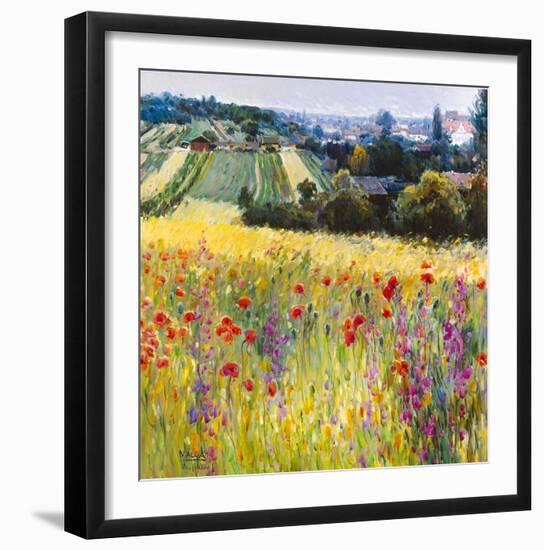 Wild Poppy View-Malva-Framed Giclee Print