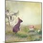 Wild Rabbit Standing Up in the Grass-Svetlana Foote-Mounted Photographic Print