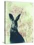 Wild Rabbit-Trudy Rice-Stretched Canvas