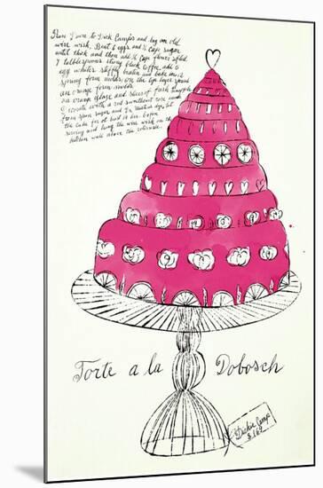 Wild Raspberries, c.1959 (pink)-Andy Warhol-Mounted Giclee Print