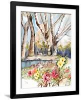 Wild Rose Pond-Neela Pushparaj-Framed Giclee Print