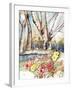 Wild Rose Pond-Neela Pushparaj-Framed Giclee Print