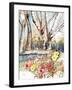 Wild Rose Pond-Neela Pushparaj-Framed Giclee Print