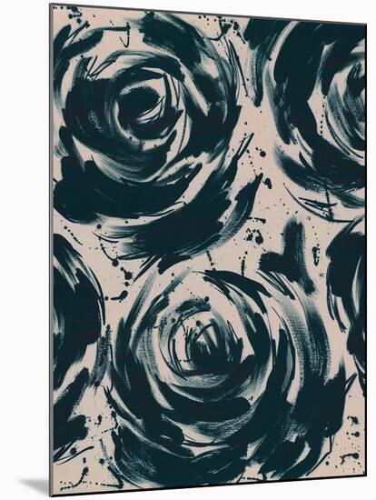 Wild Rose-Tanuki-Mounted Giclee Print