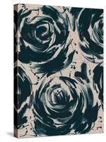 Wild Rose-Tanuki-Stretched Canvas