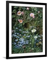 Wild Roses, Forget-Me-Nots and Daisies-Otto Franz Scholderer-Framed Giclee Print