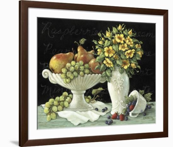 Wild Roses with Fruit-Janet Kruskamp-Framed Art Print