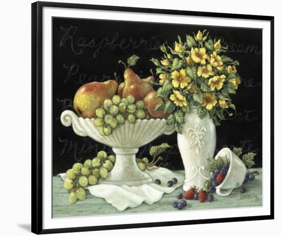 Wild Roses with Fruit-Janet Kruskamp-Framed Art Print