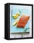 Wild Salmon Fillet with Lemon and Rosemary-Matthias Hoffmann-Framed Stretched Canvas