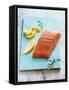 Wild Salmon Fillet with Lemon and Rosemary-Matthias Hoffmann-Framed Stretched Canvas