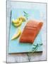 Wild Salmon Fillet with Lemon and Rosemary-Matthias Hoffmann-Mounted Photographic Print