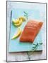 Wild Salmon Fillet with Lemon and Rosemary-Matthias Hoffmann-Mounted Photographic Print