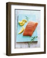 Wild Salmon Fillet with Lemon and Rosemary-Matthias Hoffmann-Framed Photographic Print