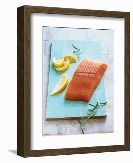 Wild Salmon Fillet with Lemon and Rosemary-Matthias Hoffmann-Framed Photographic Print