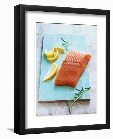 Wild Salmon Fillet with Lemon and Rosemary-Matthias Hoffmann-Framed Photographic Print