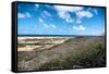Wild Seaside Landscape with Sea and Blue Sky of Aruba in the Caribbean-PlusONE-Framed Stretched Canvas