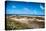 Wild Seaside Landscape with Sea and Blue Sky of Aruba in the Caribbean-PlusONE-Stretched Canvas