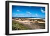 Wild Seaside Landscape with Sea and Blue Sky of Aruba in the Caribbean-PlusONE-Framed Photographic Print