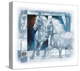 Wild Spirit Horses-Joadoor-Stretched Canvas