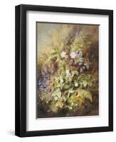 Wild Strawberries and a Butterfly-Albert Lucas-Framed Giclee Print