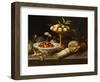 Wild Strawberries and Two Pinks in a "Wanli Kraak Porselein" Bowl-Jan Van Kessel-Framed Giclee Print