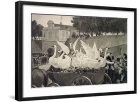 Wild Swans, Illustration-Hans Tegner-Framed Giclee Print