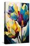 Wild Tulips-Avril Anouilh-Stretched Canvas