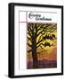 "Wild Turkeys Roosting," Country Gentleman Cover, November 1, 1938-Paul Bransom-Framed Giclee Print