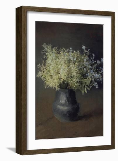 Wild Violets and Forget-Me-Nots, 1889-Isaak Ilyich Levitan-Framed Giclee Print