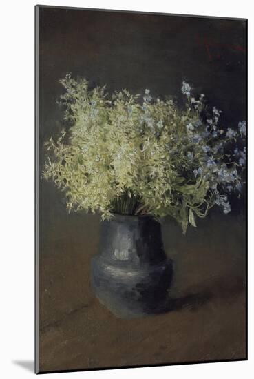 Wild Violets and Forget-Me-Nots, 1889-Isaak Ilyich Levitan-Mounted Giclee Print