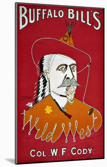 Wild West Buffalo Bill-null-Mounted Giclee Print