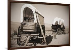 Wild West Covered Wagons-Tony Craddock-Framed Photographic Print