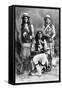 Wild West, Das-Luca, Skro-Kit, Shus-El-Day, White Mountain Apaches Posed with Rifles, 1909-null-Framed Stretched Canvas