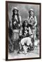 Wild West, Das-Luca, Skro-Kit, Shus-El-Day, White Mountain Apaches Posed with Rifles, 1909-null-Framed Photo