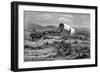 Wild West - mule-train heading west-Bohuslav Kroupa-Framed Giclee Print