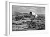 Wild West - mule-train heading west-Bohuslav Kroupa-Framed Giclee Print