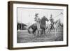 Wild West Polo Played By Cowboys on Horses at Coney Island-null-Framed Premium Giclee Print