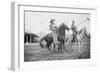 Wild West Polo Played By Cowboys on Horses at Coney Island-null-Framed Premium Giclee Print