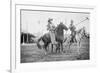 Wild West Polo Played By Cowboys on Horses at Coney Island-null-Framed Art Print