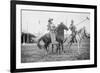 Wild West Polo Played By Cowboys on Horses at Coney Island-null-Framed Premium Giclee Print