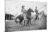 Wild West Polo Played By Cowboys on Horses at Coney Island-null-Mounted Premium Giclee Print