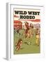 Wild West Rodeo, Calf Roping-null-Framed Art Print