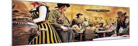 Wild West Saloon-Don Lawrence-Mounted Premium Giclee Print