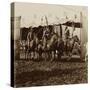 Wild West Show Indian War Party-null-Stretched Canvas