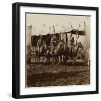 Wild West Show Indian War Party-null-Framed Art Print