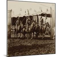 Wild West Show Indian War Party-null-Mounted Art Print